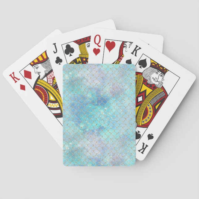A Mermaid Galaxy Series Design 2  Playing Cards (Back)