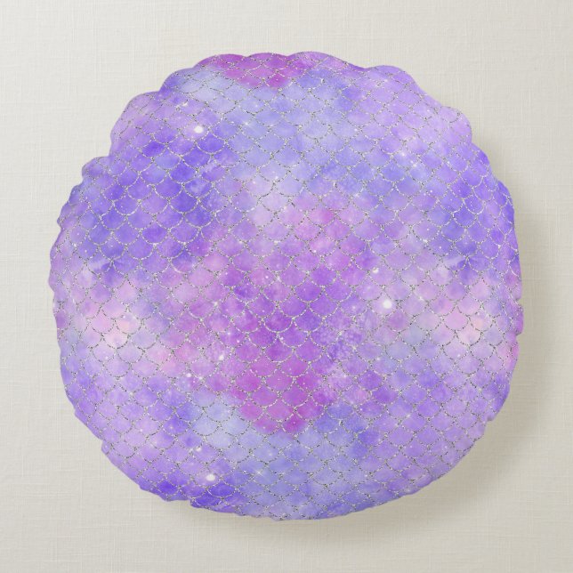 A Mermaid Galaxy Series Design 3  Round Cushion (Front)