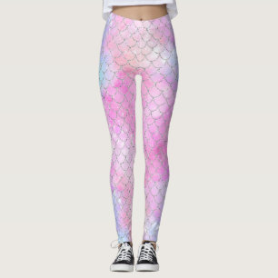 A Mermaid Galaxy Series Design 4  Leggings