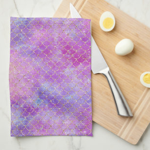 A Mermaid Galaxy Series Design 8 Tea Towel