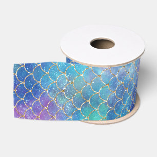 A Mermaid Galaxy Series Design 9 Grosgrain Ribbon