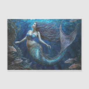 A Mermaid in the Ocean Deep Tissue Paper
