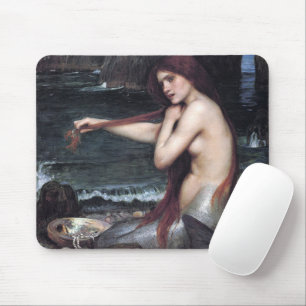 A Mermaid John William Waterhouse Mythological Mouse Mat