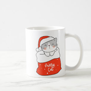 A Merry Cat  Coffee Mug