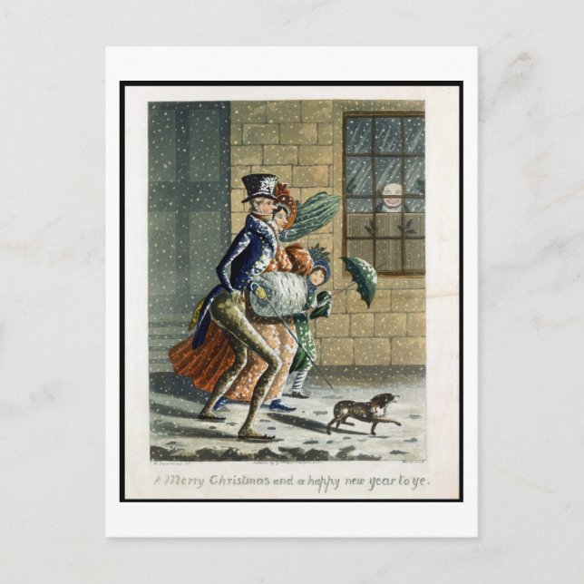 A Merry Christmas and Happy New Year to Ye, Victor Holiday Postcard (Front)