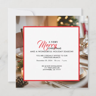 A MERRY CHRISTMAS BRUNCH HOLIDAY CARD