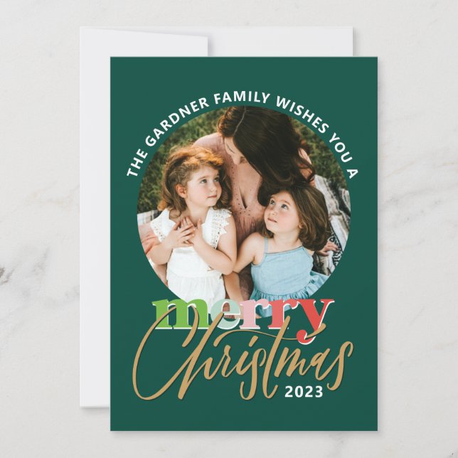 A Merry Christmas Holiday Card (Front)
