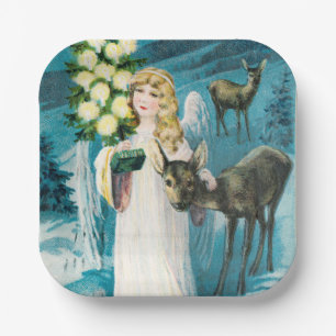 A Merry Christmas Holiday Paper Plate