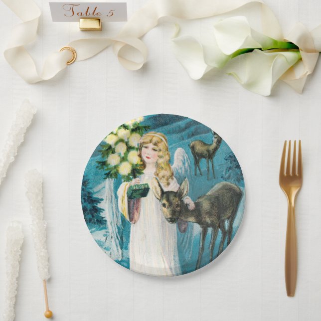 A Merry Christmas Holiday   Paper Plates (Wedding)