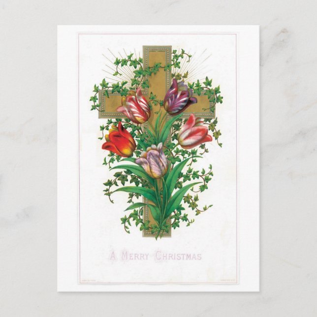 A Merry Christmas Holiday Postcard (Front)