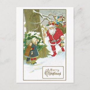 A Merry Christmas Holiday Postcard