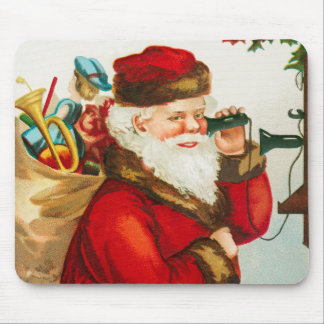 A Merry Christmas Santa Claus by Ellen Clapsaddle Mouse Mat