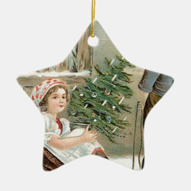 A Merry Christmas to You! Ceramic Tree Decoration (Front)