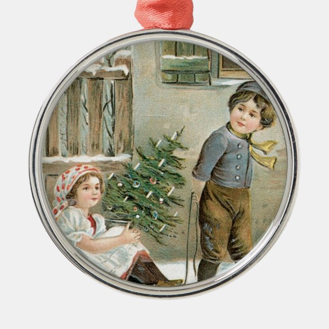 A Merry Christmas to You! Metal Tree Decoration (Front)