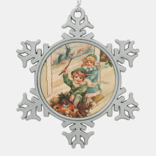 A Merry Christmas To You Snowflake Pewter Christmas Ornament