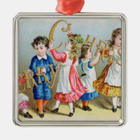 A Merry Christmas', Victorian postcard