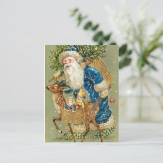 A Merry Christmas vintage art Holiday Postcard