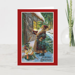 "A Merry Christmas" Vintage Christmas Holiday Card