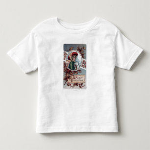 A Merry ChristmasKid in Winter Apparel Toddler T-Shirt
