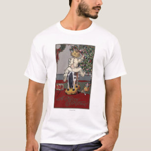 A Merry ChristmasKid on a Rocking Horse T-Shirt
