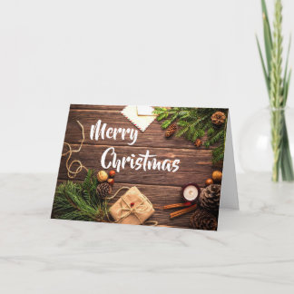 A Merry Country Christmas Greeting Card