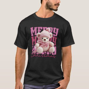 A Merry Crochet Christmas Knitting Santa Vintage R T-Shirt