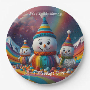 A Merry Festive Christmas Holiday  Paper Plate