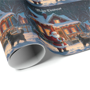 A Merry Festive Christmas Holiday Wrapping Paper
