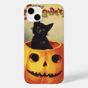 A Merry Halloween by Ellen Clapsaddle, Vintage Cat Case-Mate iPhone 14 Plus Case