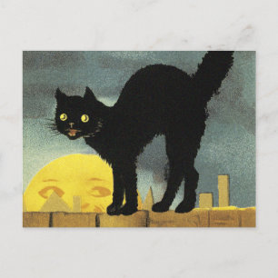 A Merry Halloween Holiday Postcard