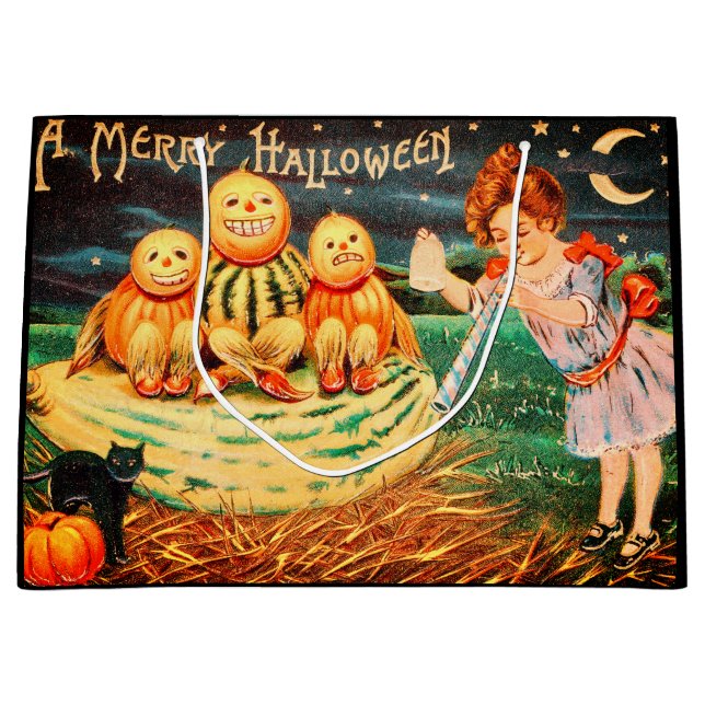 A Merry Halloween Large Gift Bag (Front)