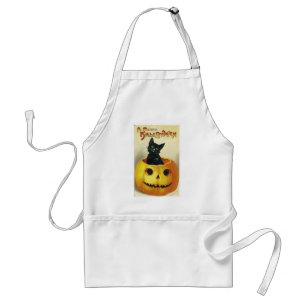 A Merry Haloween Kitten Standard Apron