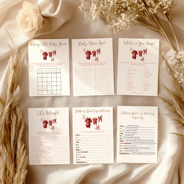 A Merry Little Baby Shower Baby Shower Game Poster (Creator Uploaded)