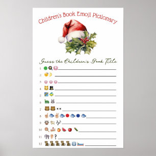 A Merry Little Baby Shower Baby Shower Game Poster