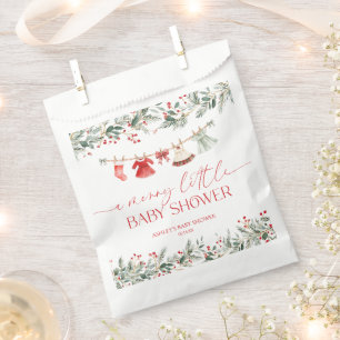 A Merry Little Baby Shower Christmas Baby Shower Favour Bags
