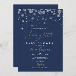 A Merry Little Baby Shower Invitation