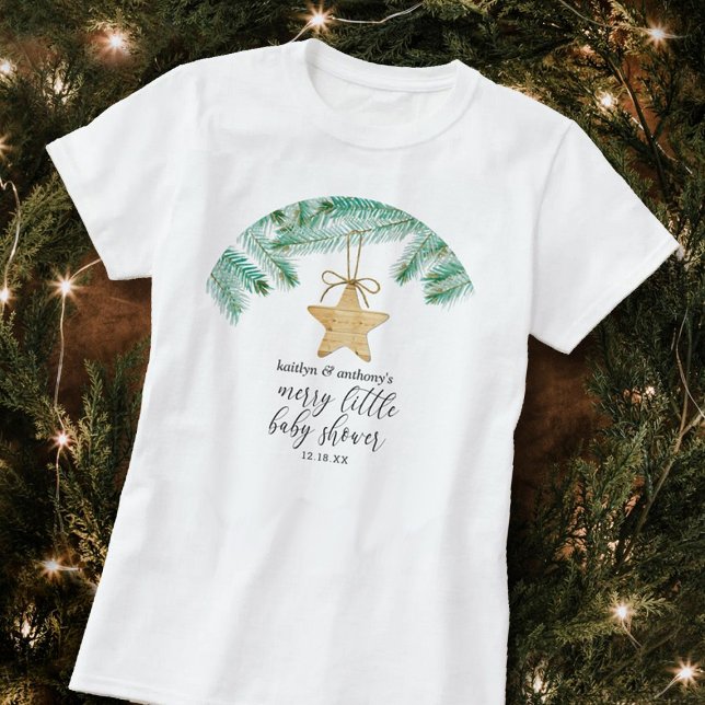 A Merry Little Baby Shower T-Shirt (Creator Uploaded)