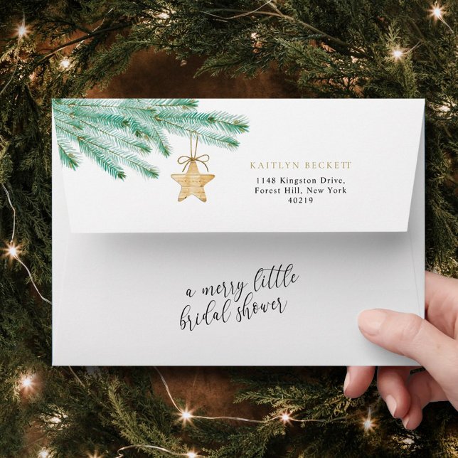 A Merry Little Bridal Shower Envelope (Creator Uploaded)