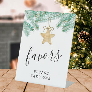 A Merry Little Bridal Shower Favor Pedestal Sign