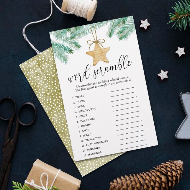 A Merry Little Bridal Shower Word Scramble Game (Creator Uploaded)