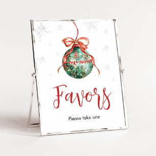 A Merry Little Christmas Baby Shower Favours Poster