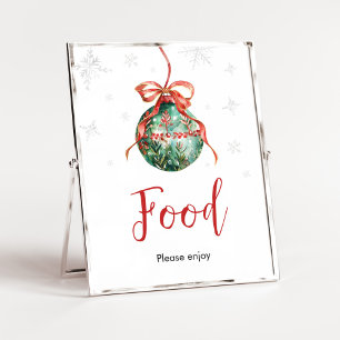 A Merry Little Christmas Baby Shower Food Poster