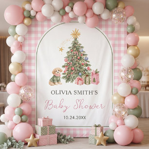A Merry Little Christmas Baby Shower Tapestry