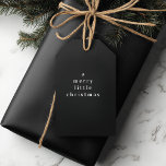 "A Merry Little Christmas Black and White  Gift Tags<br><div class="desc">"Add a stylish, minimalist touch to your holiday gift-giving with the A Merry Little Christmas Black and White Gift Tag. Featuring a sleek black and white design with a modern, festive twist, this gift tag is perfect for any occasion. Whether you're wrapping gifts for friends, family, or colleagues, this elegant...</div>