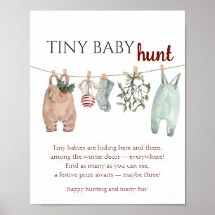 A Merry Little Christmas Clothes TINY BABY hunt Poster