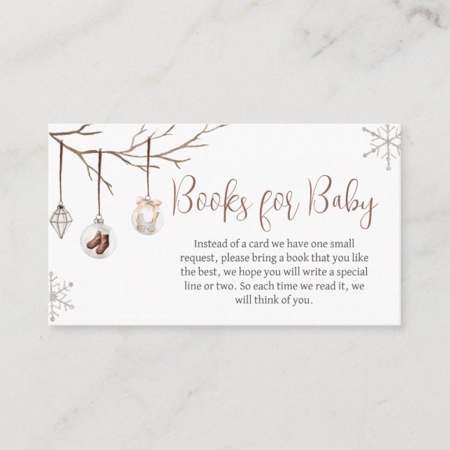 A Merry Little Winter Christmas Books for Baby Enclosure Card (Front)