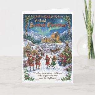 A Merry Scottish Christmas From Scotland Card