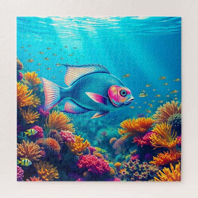 A mesmerising underwater scene jigsaw puzzle (Vertical)