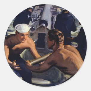 A Message from America Classic Round Sticker