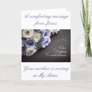 A Message from Jesus Condolences Card